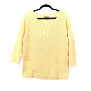 Avenue‎ Henley Sweater Yellow  22